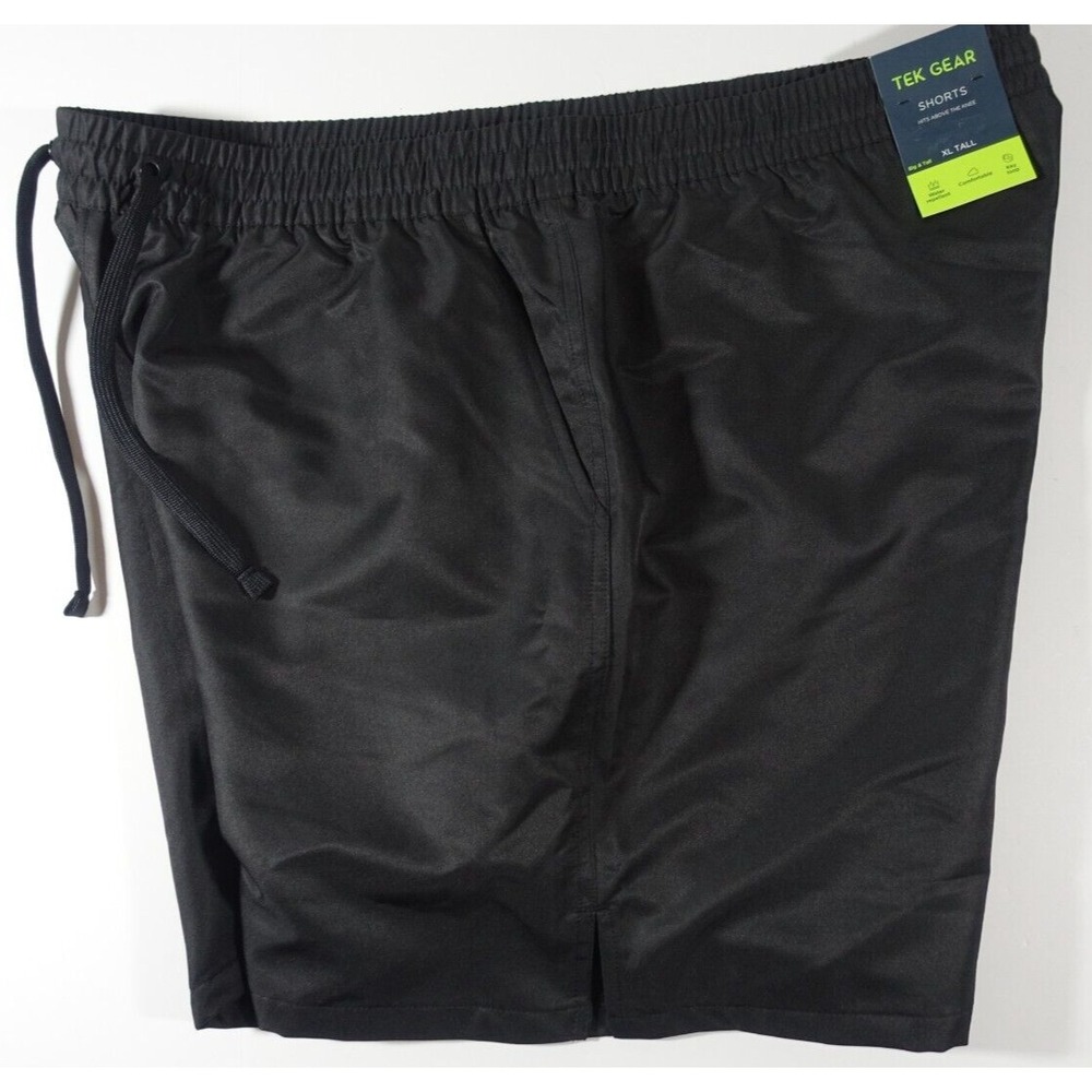 Tek Gear Shorts Men XLT Big and Tall Black Mesh Lining Pockets
